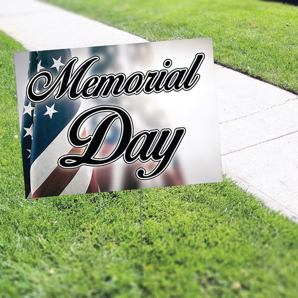 Memorial Day Coroplast Yard Sign - Sign Fever