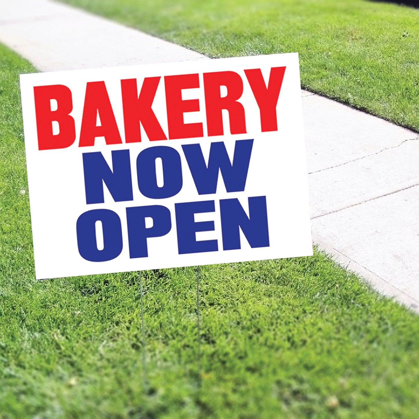 Bakery Now Open Coroplast Yard Sign