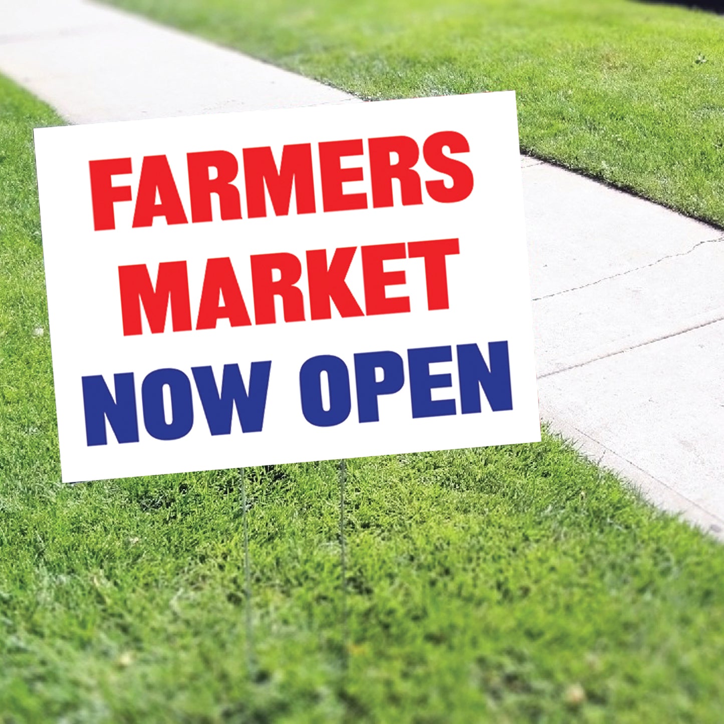 Farmers Market Now Open Coroplast Yard Sign