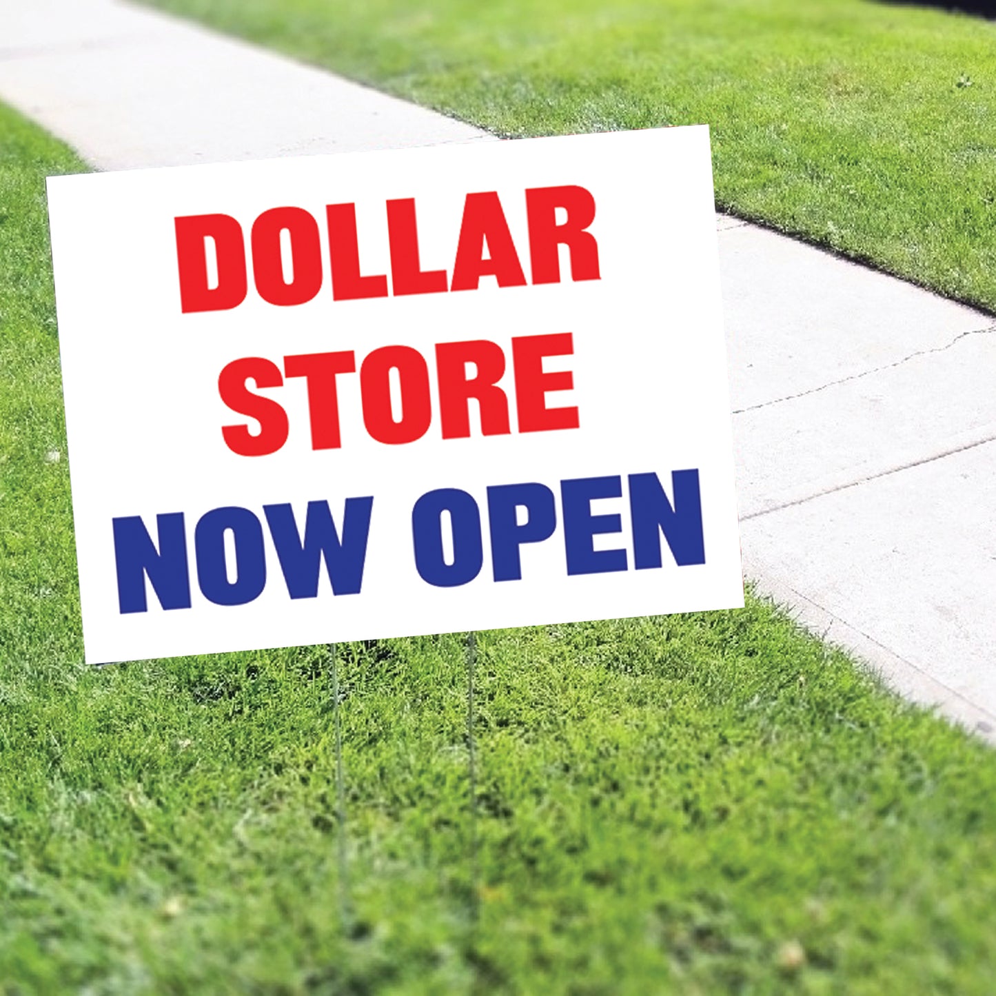 Dollar Store Now Open Coroplast Yard Sign