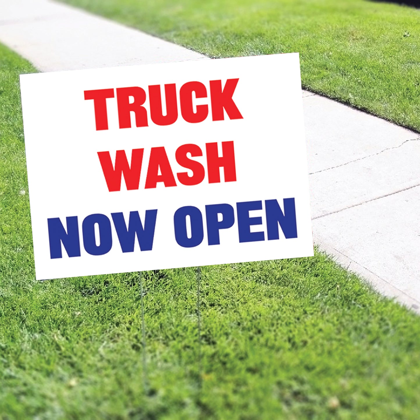 Truck Wash Now Open Coroplast Yard Sign