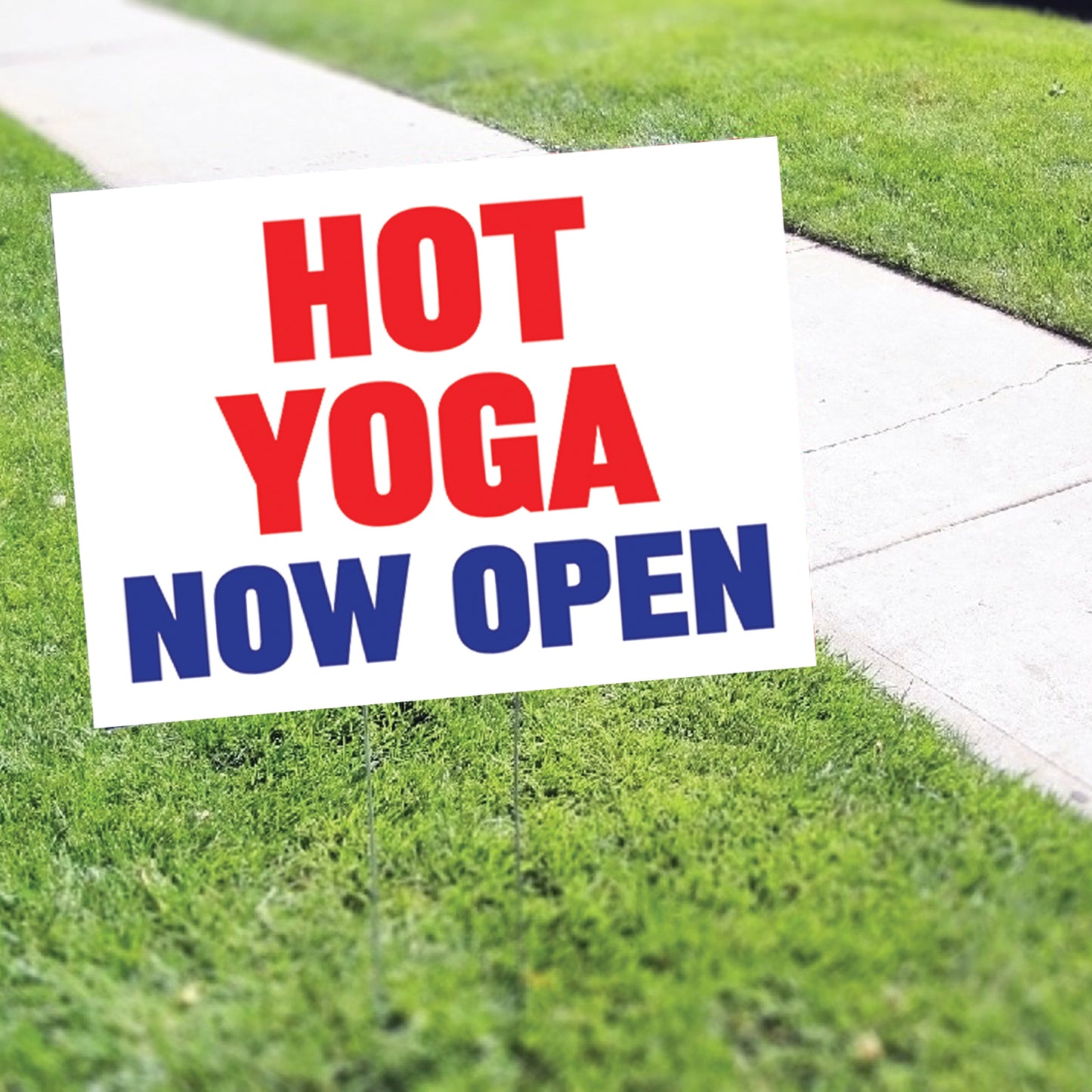 Hot Yoga Now Open Coroplast Yard Sign