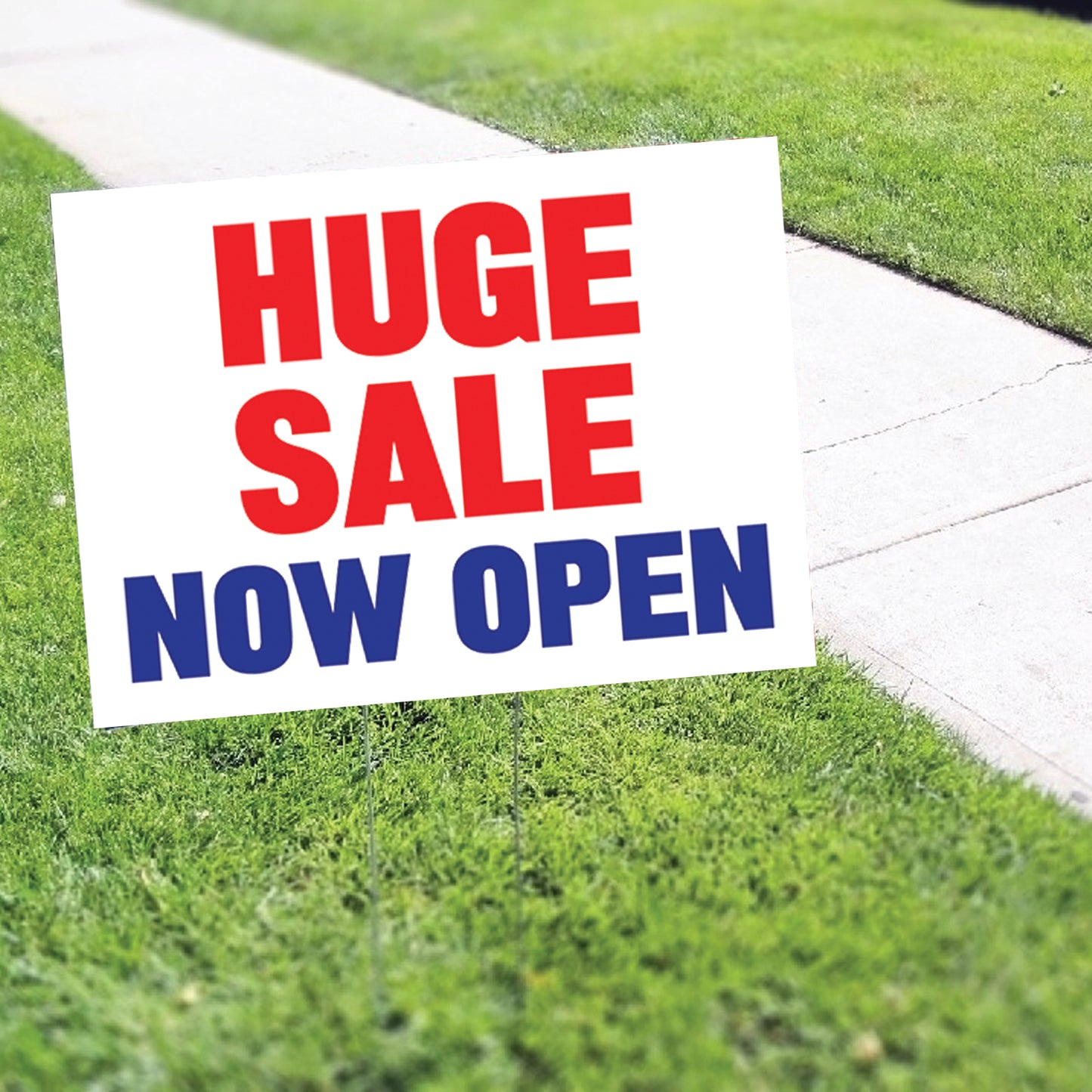 Huge Sale Now Open Coroplast Yard Sign