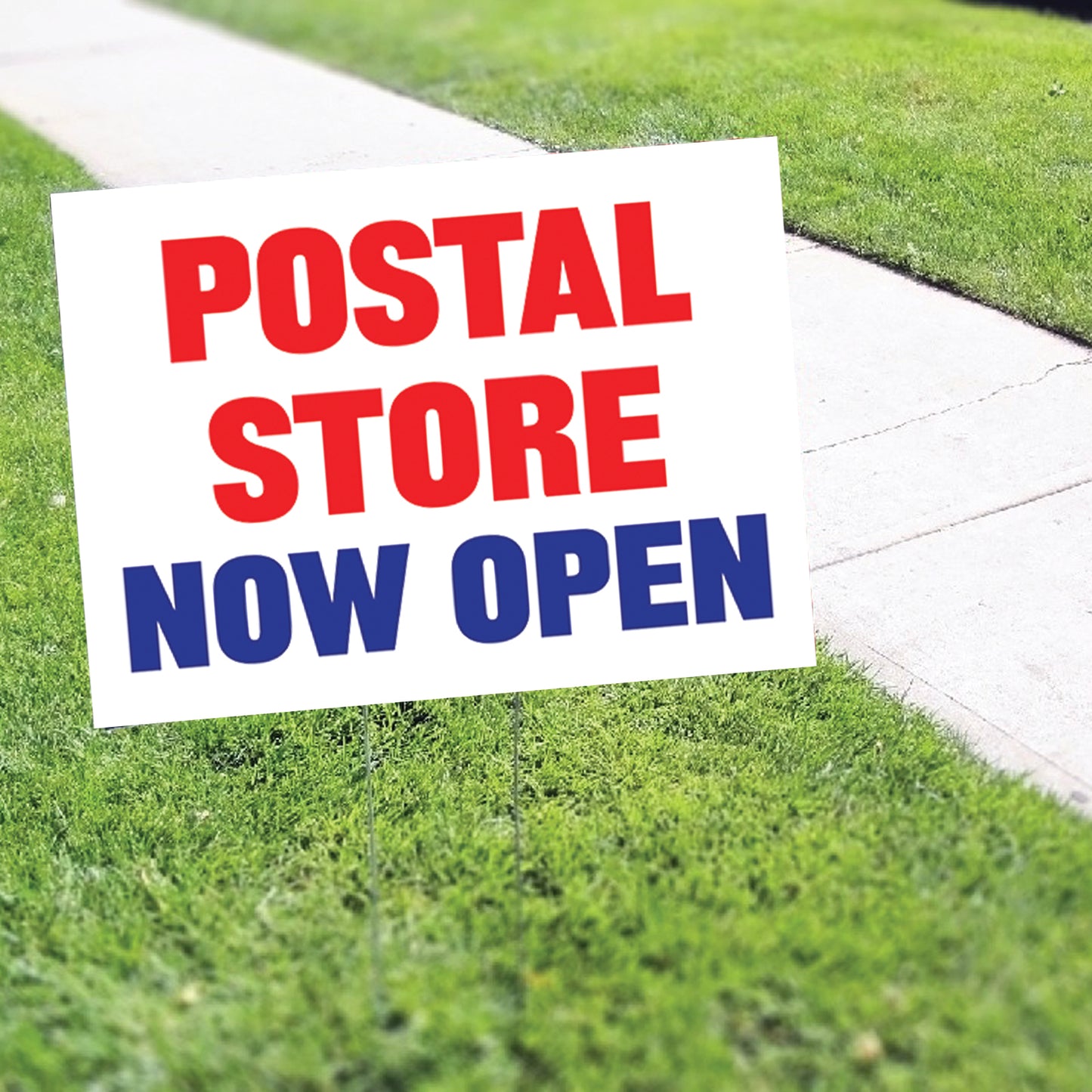 Postal Store Now Open Coroplast Yard Sign