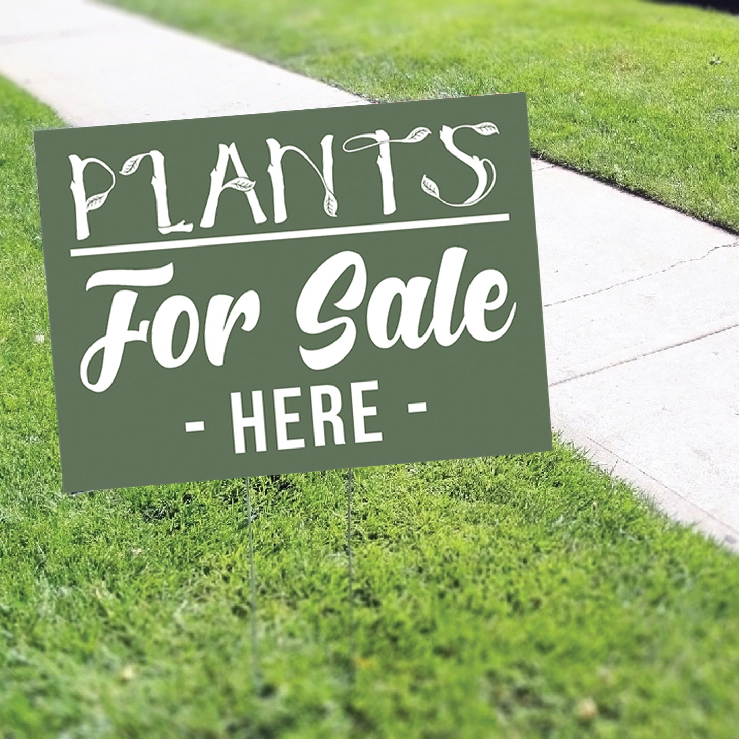 Plants For Sale Here Coroplast Yard Sign