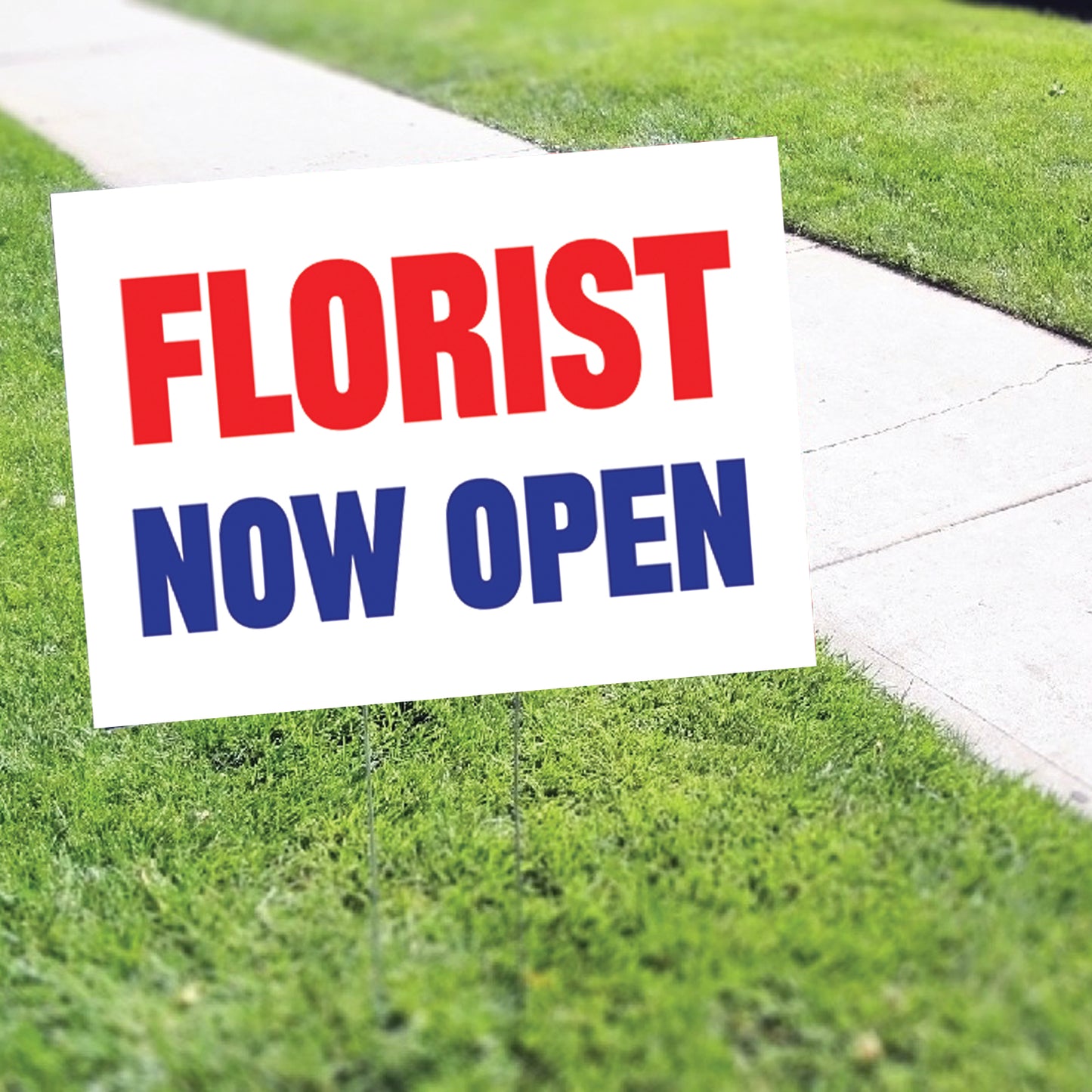 Florist Now Open Coroplast Yard Sign