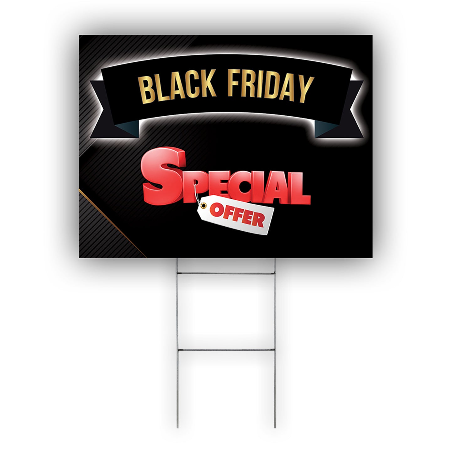Black Friday Special Offer Coroplast Yard Sign