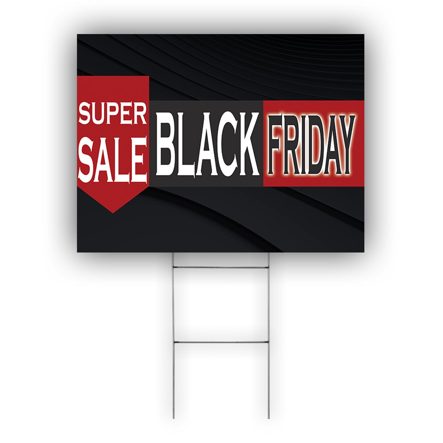 Super Sale Black Friday Coroplast Yard Sign