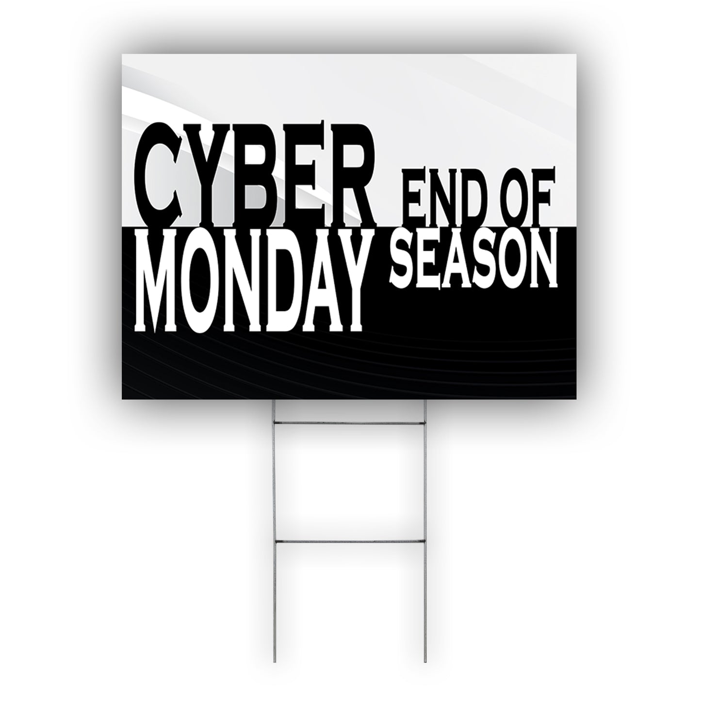 Cyber Monday End Of Season Coroplast Yard Sign
