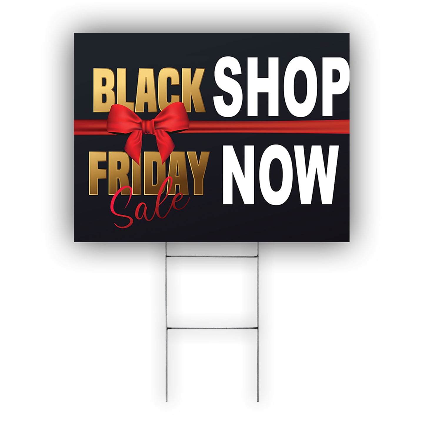 Black Friday sale Shop Now Coroplast Yard Sign