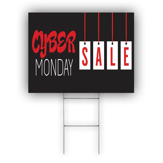 Cyber Monday Sale Coroplast Yard Sign