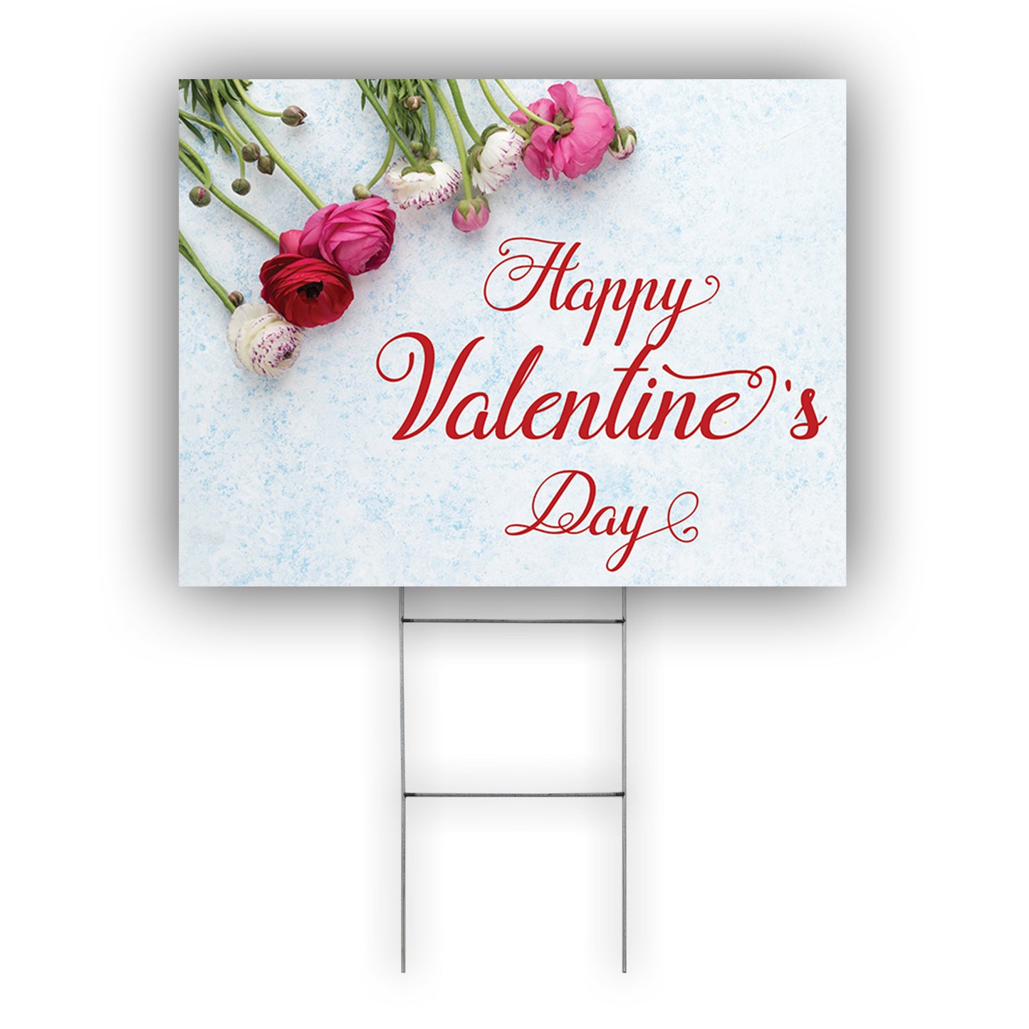 Happy Valentine's Day Coroplast Yard Sign