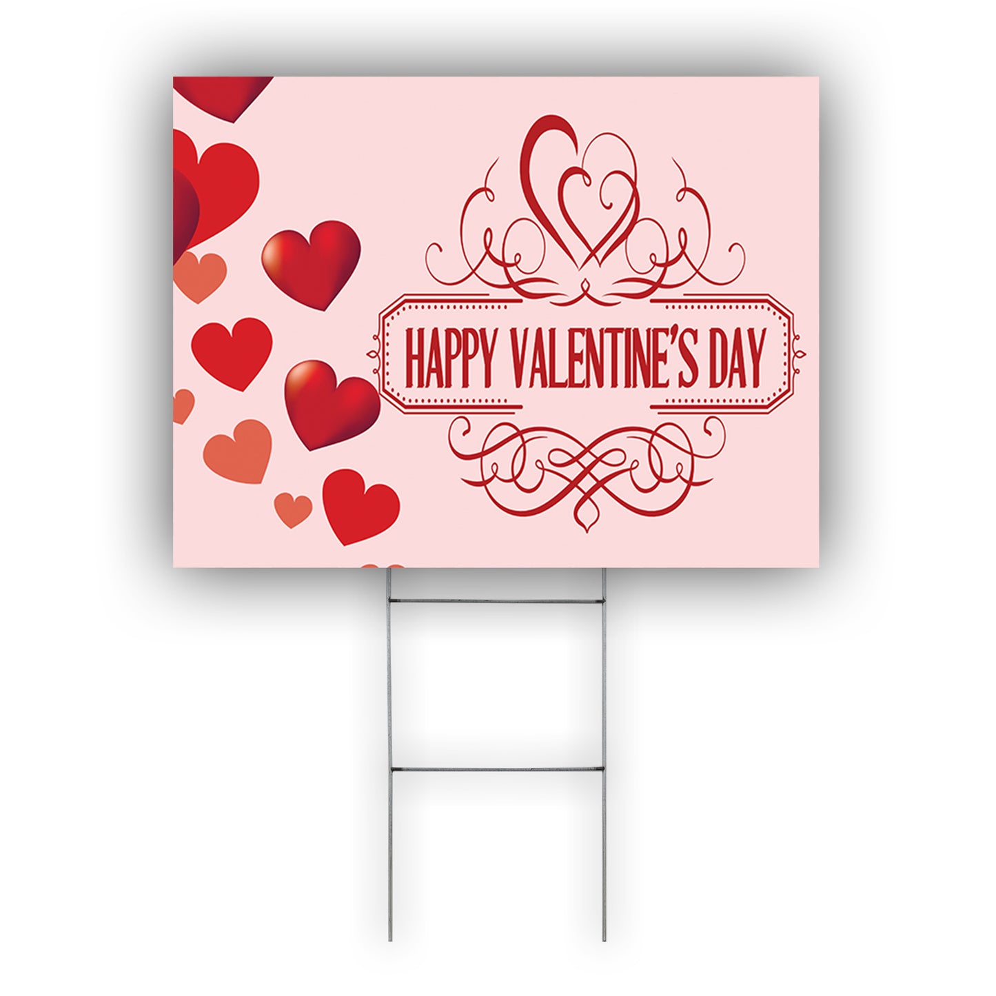 Happy Valentine's Day Coroplast Yard Sign