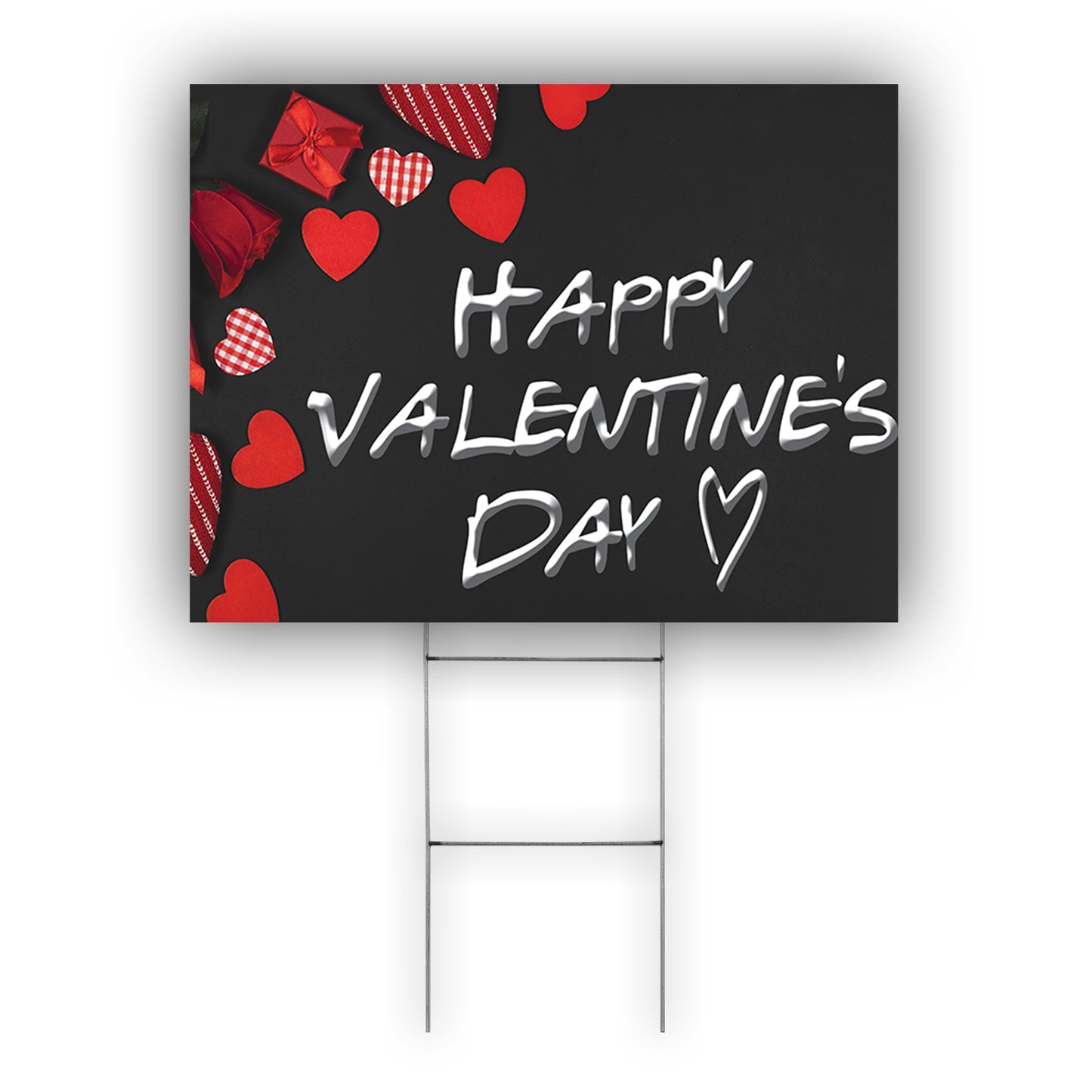 Happy Valentine's Day Coroplast Yard Sign