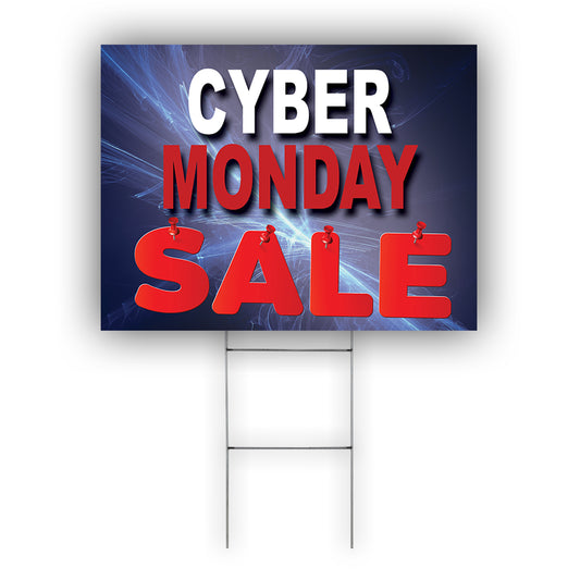 Cyber Monday Sale Coroplast Yard Sign