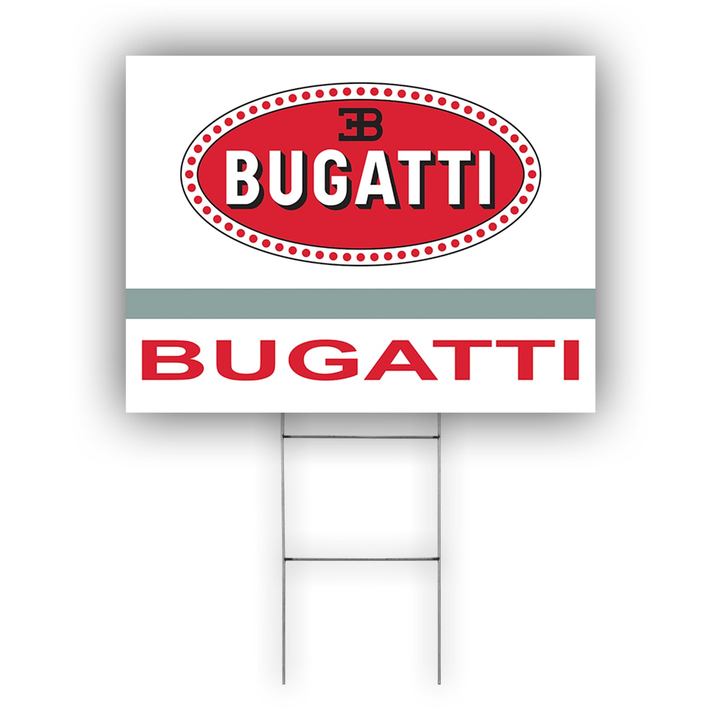 Bugatti Coroplast Yard Sign
