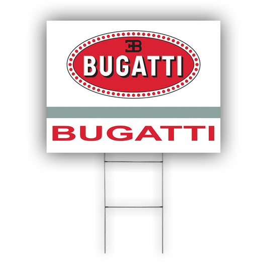 Bugatti Coroplast Yard Sign