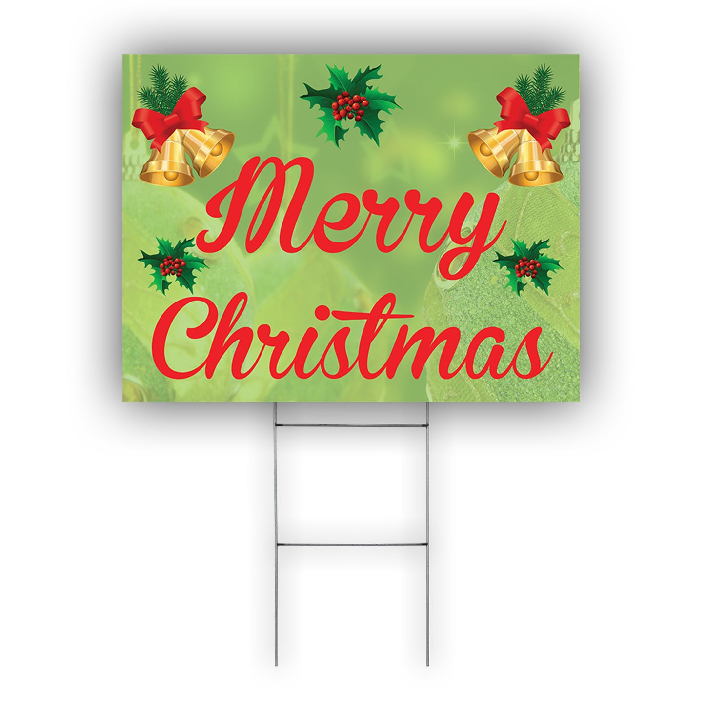Merry Christmas Coroplast Yard Sign