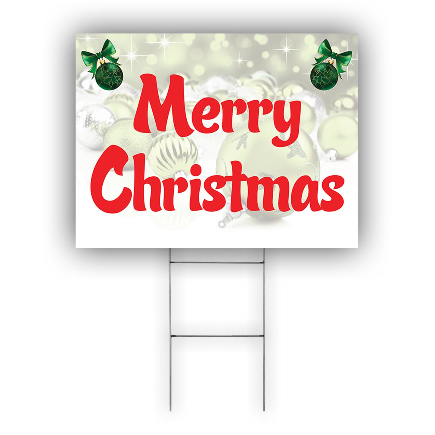 Merry Christmas Coroplast Yard Sign
