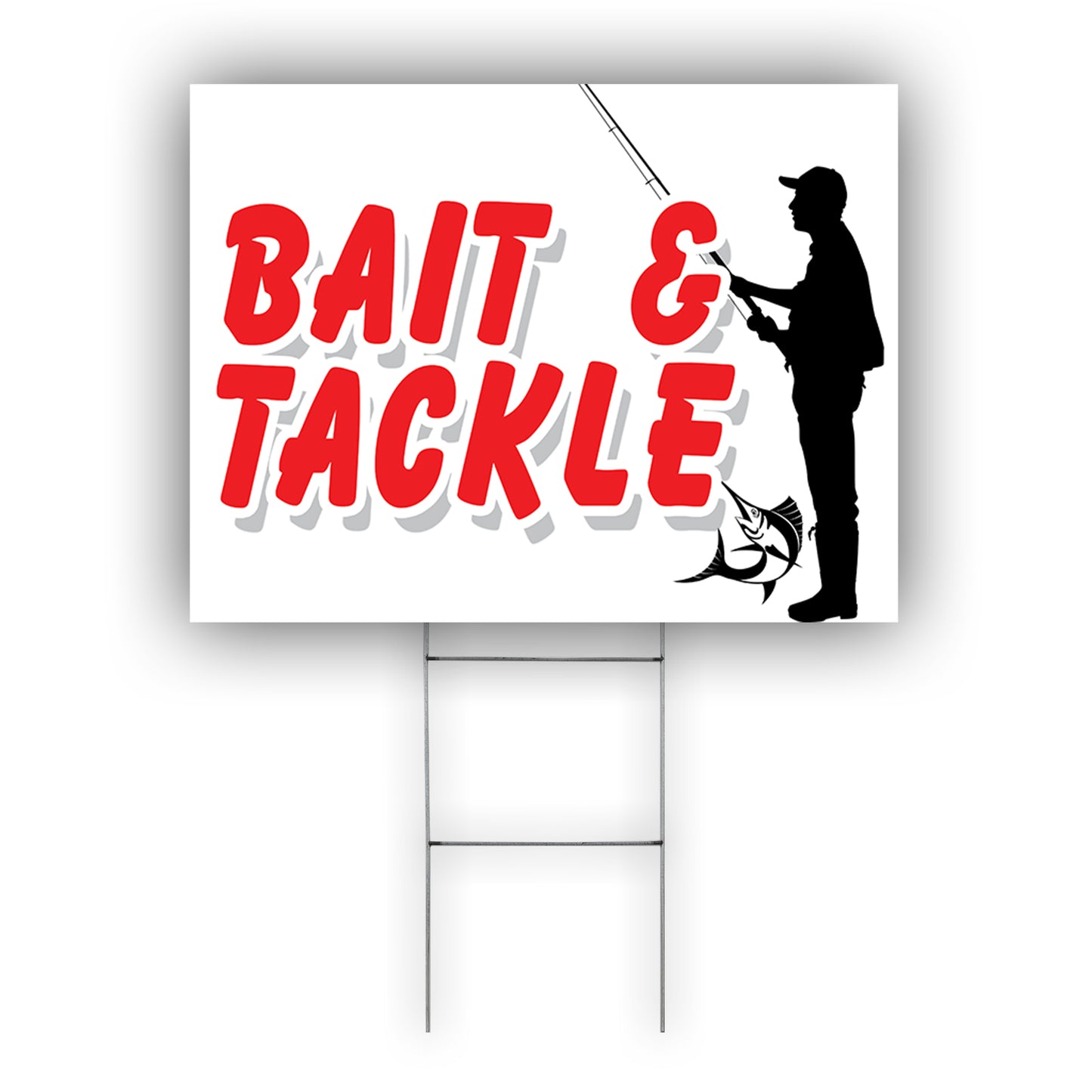 Bait & Tackle Coroplast Yard Sign
