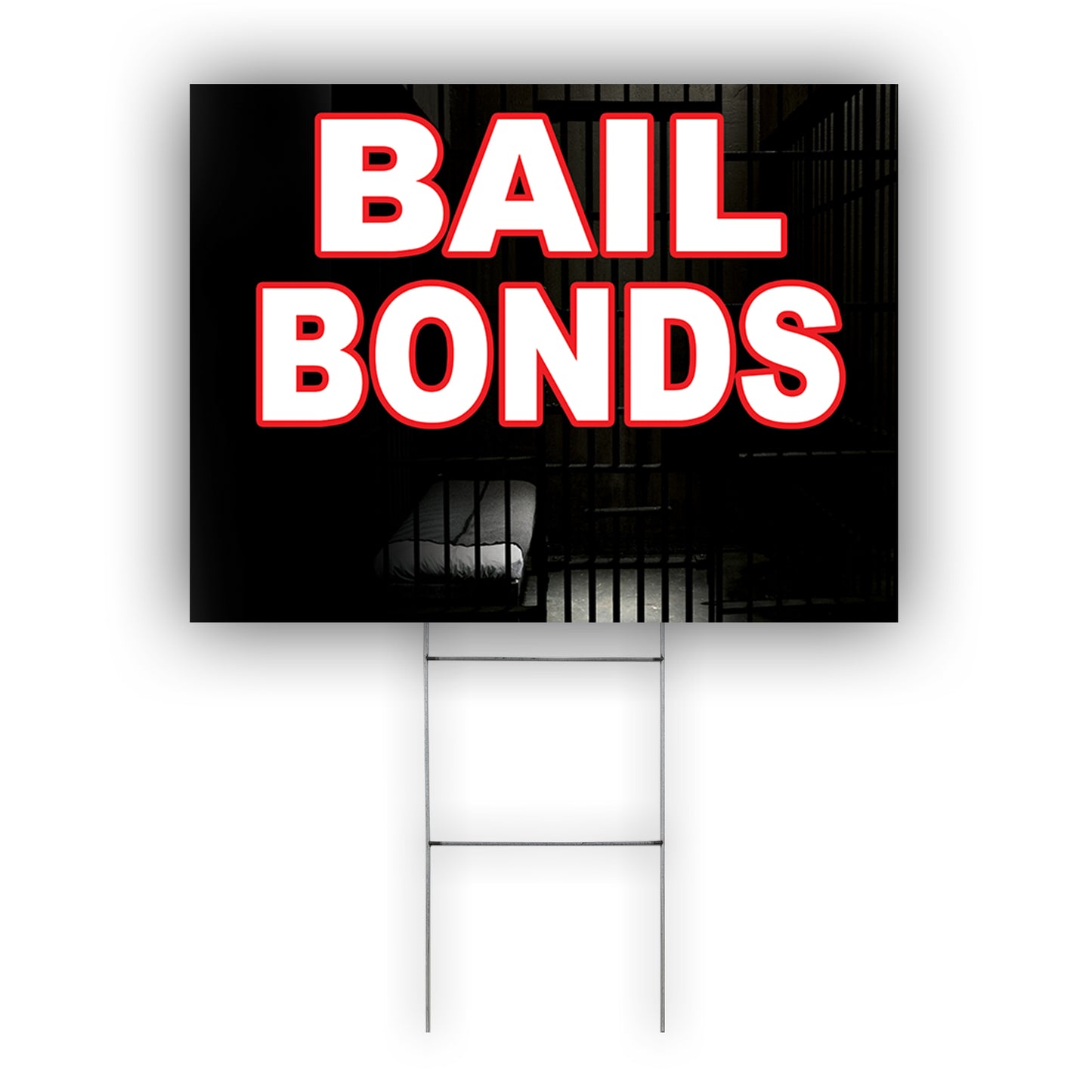 Bail Bonds Coroplast Yard Sign