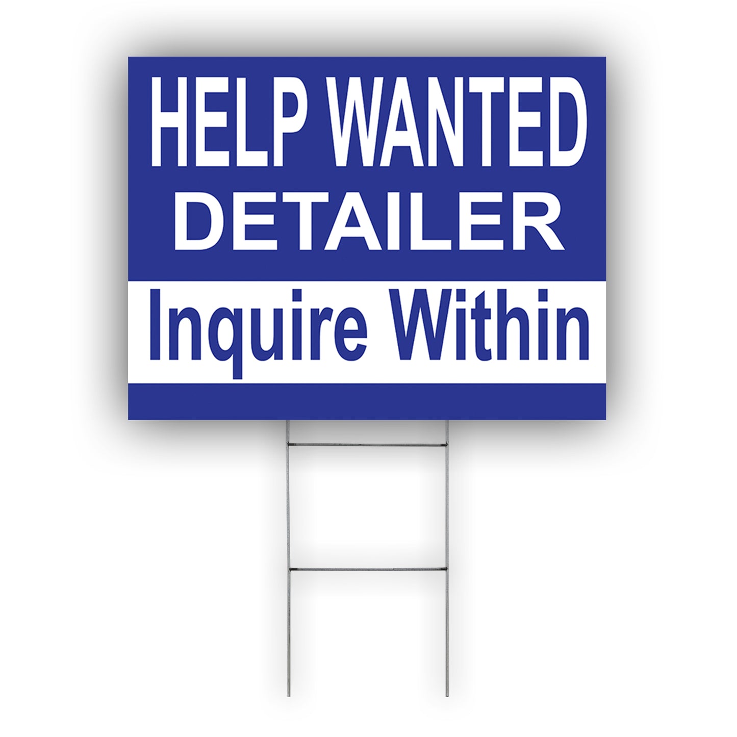 Help Wanted Detailer Inquire Within Coroplast Yard Sign