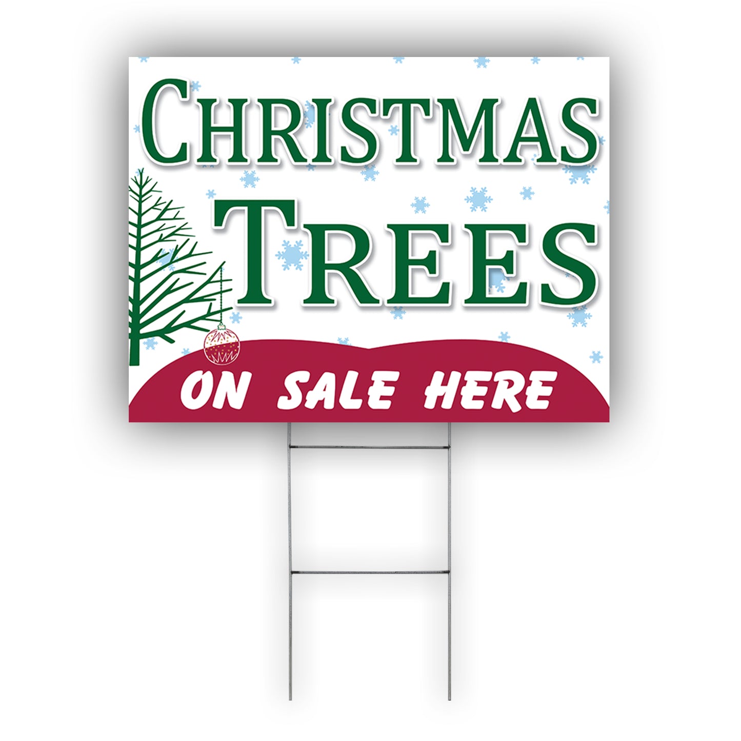 Christmas Tree On Sale Here Coroplast Yard Sign