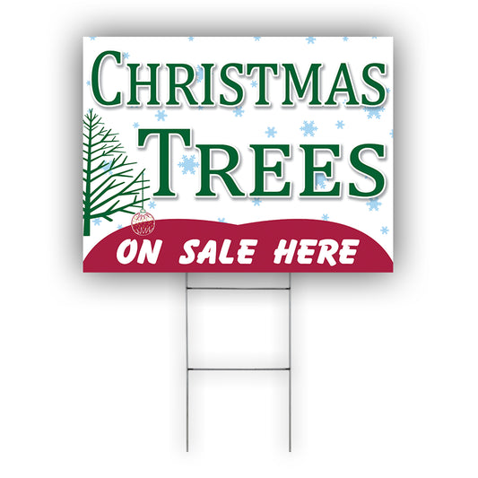 Christmas Tree On Sale Here Coroplast Yard Sign