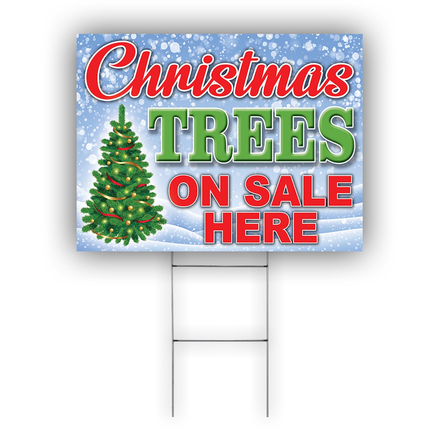Christmas Tree On Sale Here Coroplast Yard Sign