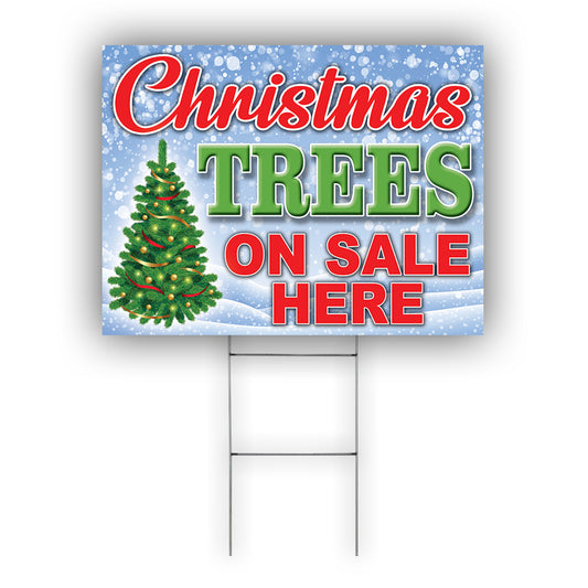 Christmas Tree On Sale Here Coroplast Yard Sign