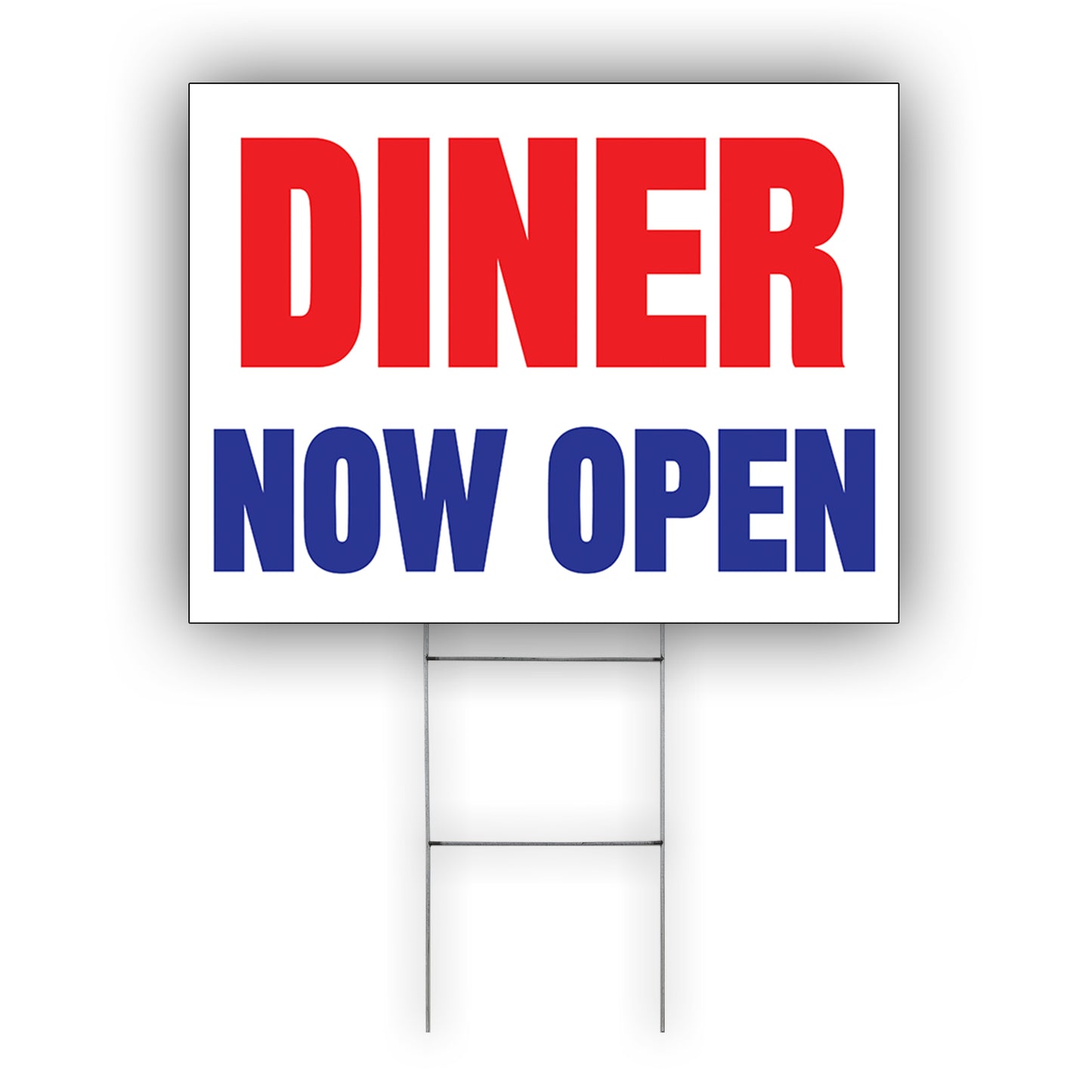 Diner now Open Coroplast Yard Sign