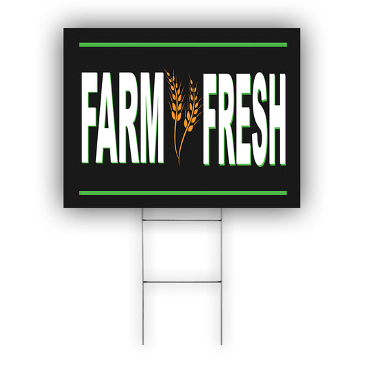 Farm Fresh Coroplast Yard Sign