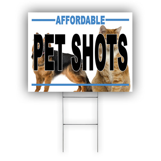 Affordable Pet Shorts Coroplast Yard Sign