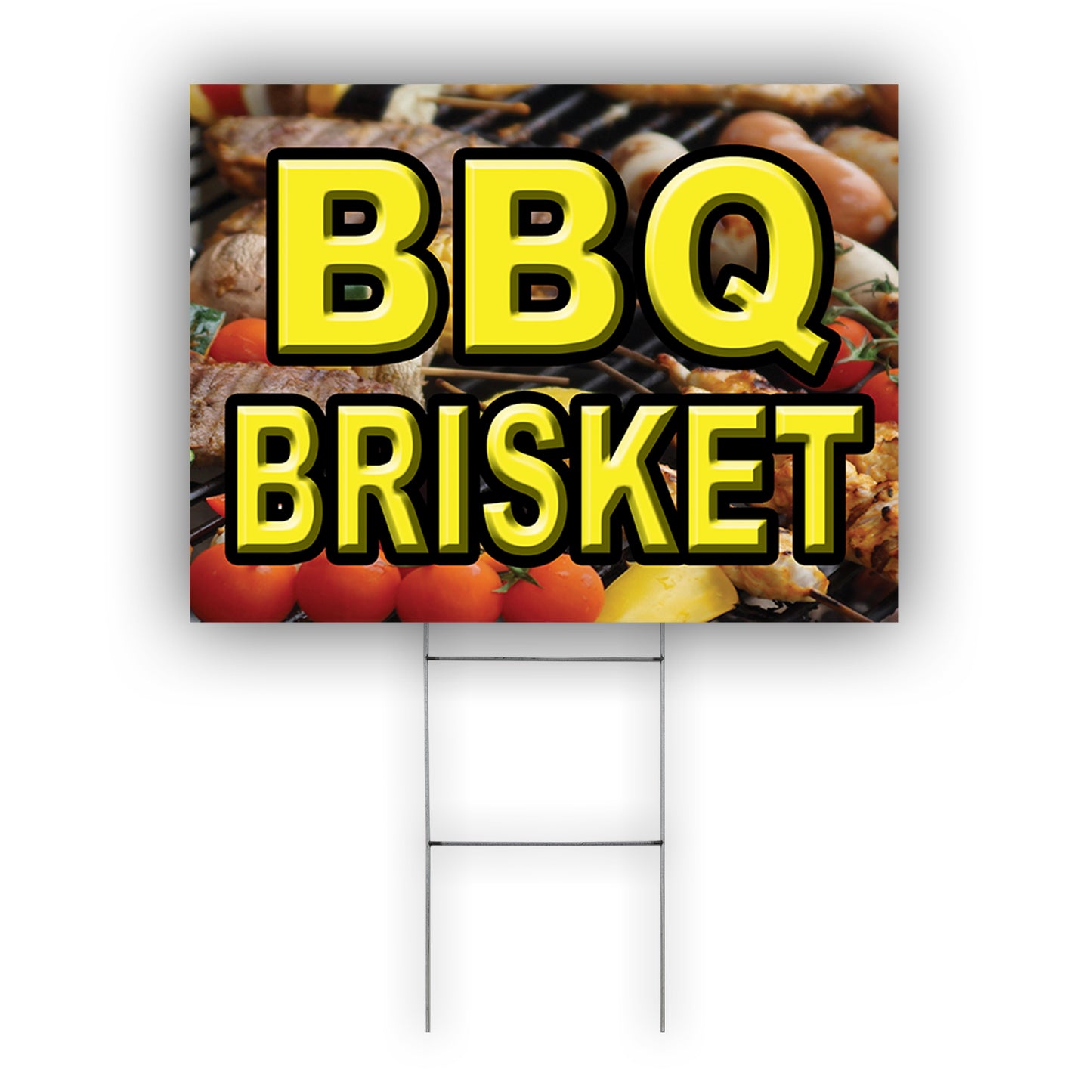 BBQ Brisket Coroplast Yard Sign