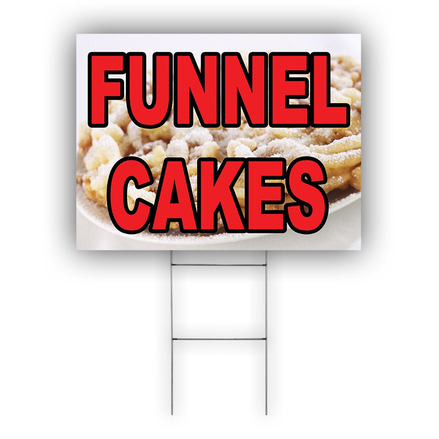 Funnel Cakes Coroplast Yard Sign