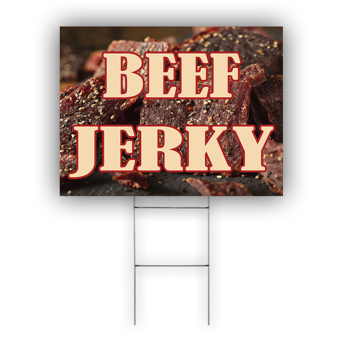 Beef Jerky Coroplast Yard Sign