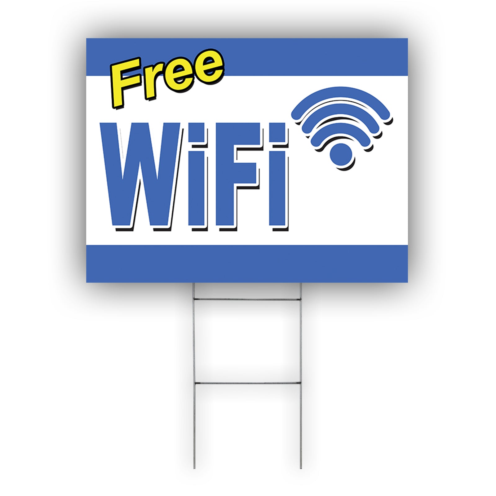 Free WiFi Coroplast Yard Sign