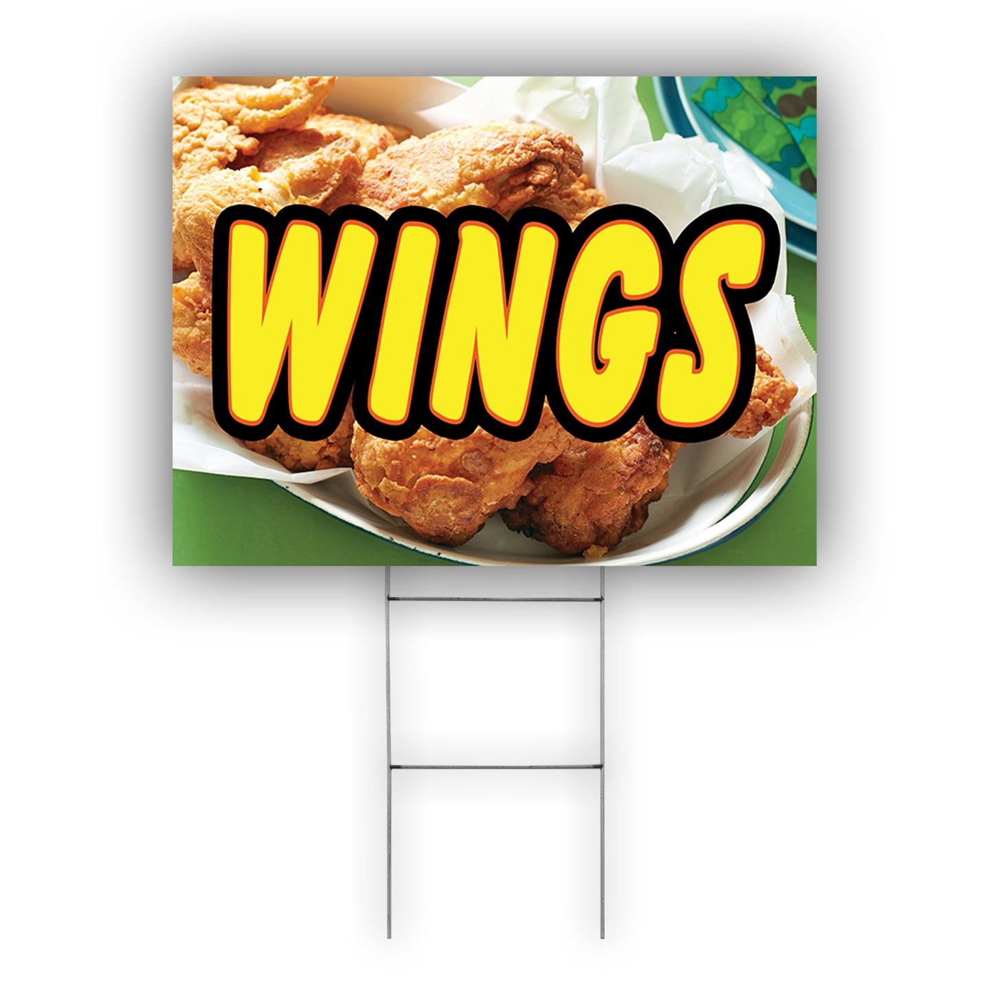 Wings Coroplast Yard Sign