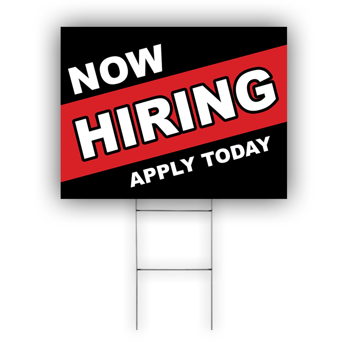 Now Hiring Apply Today Coroplast Yard Sign