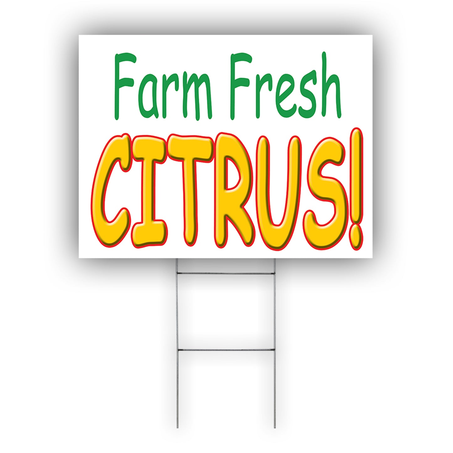 Farm Fresh Citrus Coroplast Yard Sign