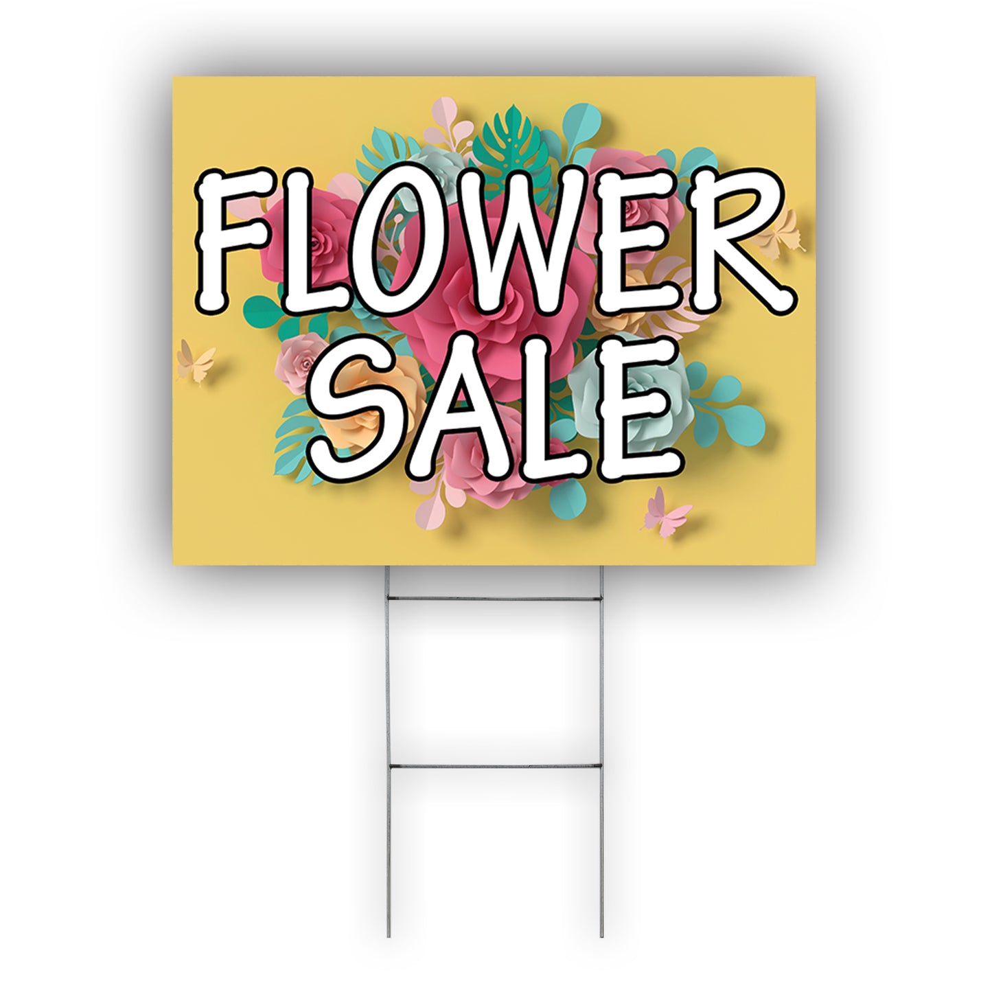 Flower Sale Coroplast Yard Sign