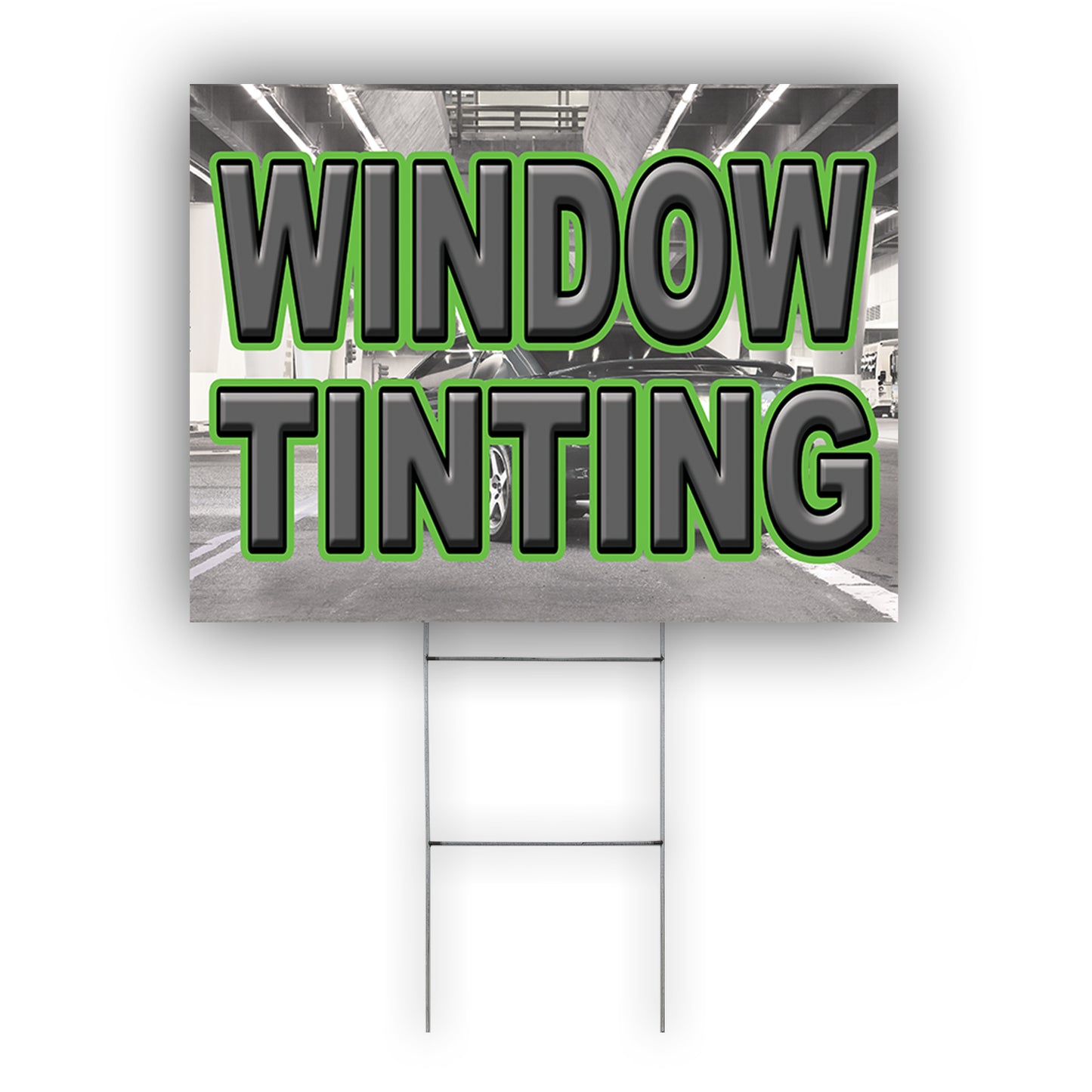 Window Tinting Coroplast Yard Sign