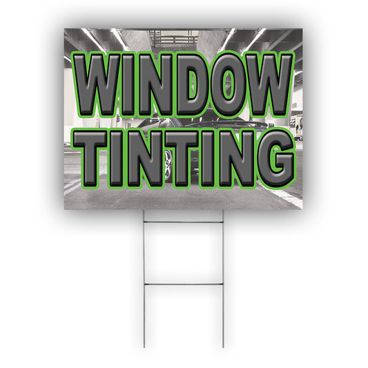 Window Tinting Coroplast Yard Sign