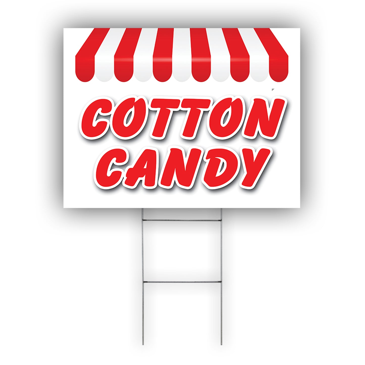 Cotton Candy Coroplast Yard Sign