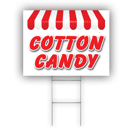 Cotton Candy Coroplast Yard Sign