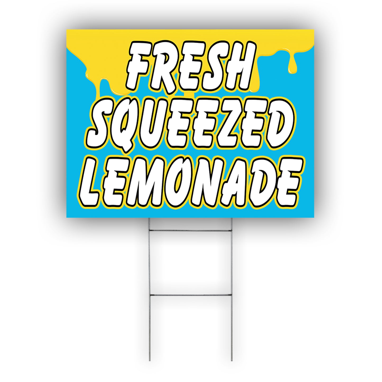 Fresh Squeezed Lemonade Coroplast Yard Sign
