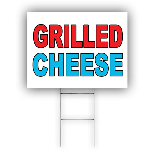 Grilled Cheese Coroplast Yard Sign