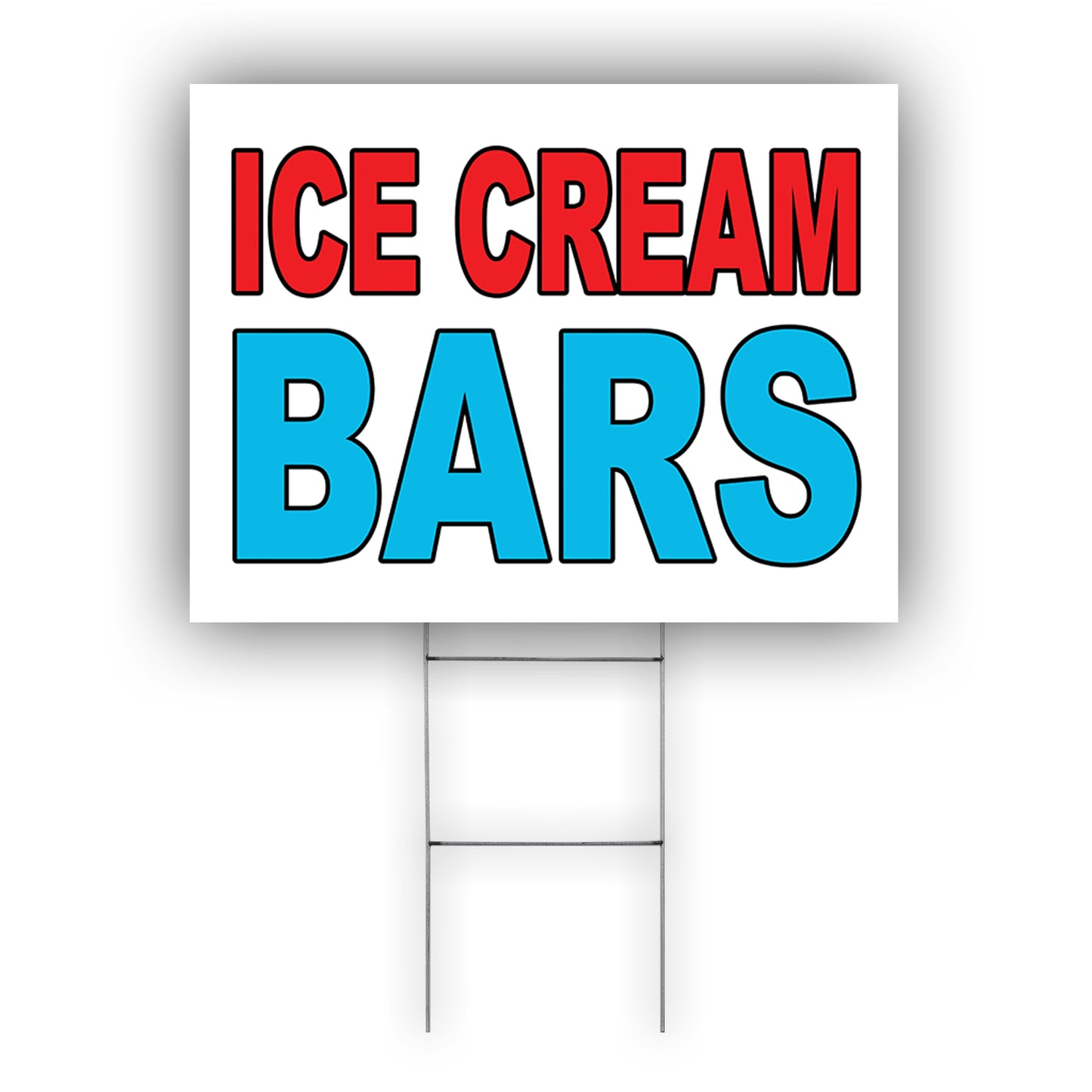Ice Cream Bar Coroplast Yard Sign