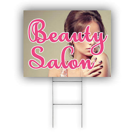 Beauty Salon Coroplast Yard Sign
