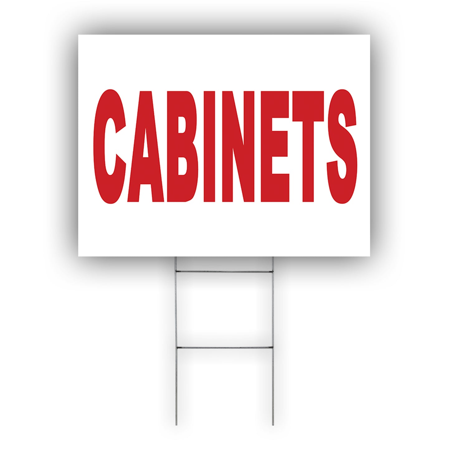 Cabinets Coroplast Yard Sign